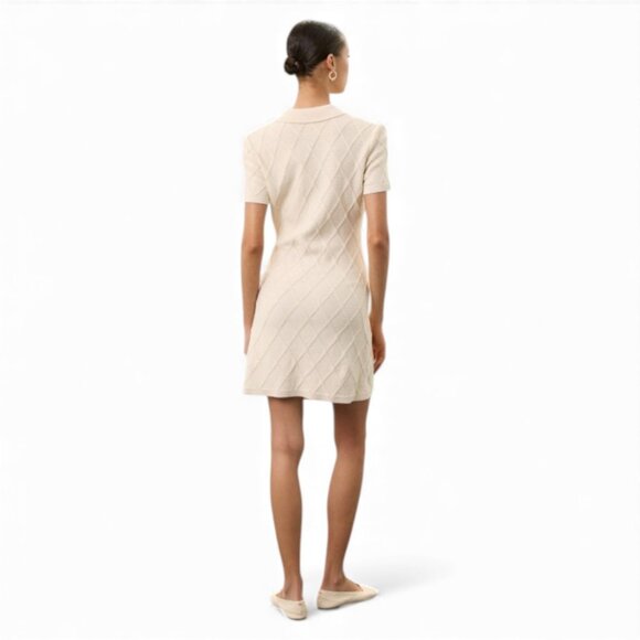 Toccin Short Sleeve Mini Polo Dress | size medium - Picture 4 of 5